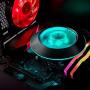 Cooler Master MasterAir G100M RGB Top Down Low Profile Mini ITX CPU Air Cooler, Copper Heat Column Base, Aluminum Fins, 92mm RGB Ring Fan, RGB Lighting for AMD Ryzen/Intel LGA1151
