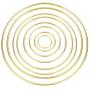 Better Crafts Set of 6 Pieces Assorted Metal Gold Rings for Crafts (7 inch/ 8 inch/ 9 inch/ 10 inch/ 11 inch/ 12 inch)