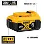 DEWALT 20V MAX XR 20V Battery, 5.0-Ah, 2-Pack (DCB205-2)