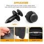 GOOACC 150 pcs Push-Type Bumper Fasteners Rivet Clips-2 Sizes Universal Auto Clips & Fastener for Bumper Fender Clips Replacement-Fastener Removal Tool Included (150PCS Clip)