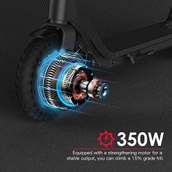 Hiboy NEX3 Electric Scooter - 8.5'' Solid Tires - Up to 16 Miles Long-Range & 18 mph Portable Folding Commuting Electric Scooter for Adults with Double Braking System and Longer Deck