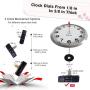 EMOON 2 Pack Clock Movement Mechanism with 4 Pairs of Short Hands Battery Silent Sweep Operated Quartz Clock Motor Kit DIY Repair Parts Replacement, 3/4 Inch Total Shaft Length EMOON 2 Pack Clock Movement Mechanism with 4 Pairs of Short Hands Battery Silent Sweep Operated Quartz Clock Motor Kit DIY Repair Parts Replacement, 3/4 Inch Total Shaft Length