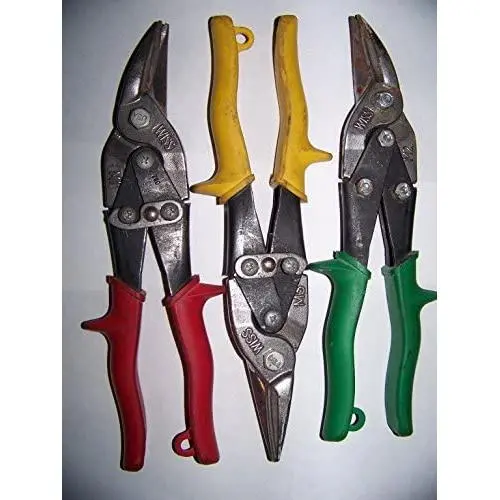 Wiss Aviation Metal Cutting Tin Snips 3 Piece Set M1R, M2R, M3R Wiss Aviation Metal Cutting Tin Snips 3 Piece Set M1R, M2R, M3R