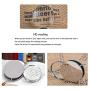 Zhi Jin 1Pc Portable Folding Magnifier Pocket Loupe Metal Reading Magnifying Glass Lens 10X 60mm for Inspection Science Office Travel Map