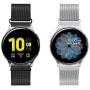 WNIPH 20mm Quick Release Stainless Steel Mesh Watch Band Compatible with Galaxy Watch/Active2 44mm 40mm/Gear Sport/Gear S2 Classic/Garmin Vivoactive 3,Metal Replacement Sport Strap(Black+Silver,20mm)