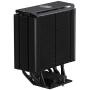 CoolerMaster MasterAir MA612 Stealth CPU Air Cooler, 6 Heat Pipes, Nickel Plated Base, Aluminum Black Fins, Push-Pull, Dual SickleFlow Fans for AMD Ryzen/Intel 1200/1151
