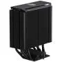 CoolerMaster MasterAir MA612 Stealth CPU Air Cooler, 6 Heat Pipes, Nickel Plated Base, Aluminum Black Fins, Push-Pull, Dual SickleFlow Fans for AMD Ryzen/Intel 1200/1151