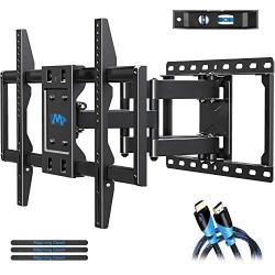 Mounting Dream TV Mount Bracket for 42-70 Inch Flat Screen TVs, Full Motion TV Wall Mounts with Swivel Articulating Dual Arms, Heavy Duty Design - Max VESA 600x400mm, 100 LBS Loading, MD2296