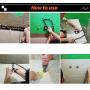 Upgrade Multi Angle Ruler, Aluminum Alloy Angle Measuring Ruler, Universal Opening Locator Measurement Tool, 6-Sided Angle Finder Tool, Template Tool Full Metal