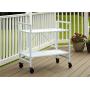 Cosco Indoor/Outdoor Serving Cart, Folding, White