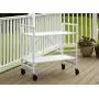 Cosco Indoor/Outdoor Serving Cart, Folding, White Cosco Indoor/Outdoor Serving Cart, Folding, White