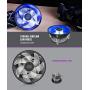 Cooler Master i70C Copper Core CPU Cooler 12cm LED Blue Light Quiet Cooling Fan for Intel 1156 1155 1151 1150 CPU Radiator 120mm PC Fan.