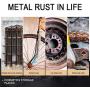 RustOut Instant Remover Spray 100ML - Rust Stain Remover - Easily Clean - for Metal Parts, Rollers, Door Hinges and Brake Parts, Anti Corrosion and Anti Rust, for RVs, Boats, Cars