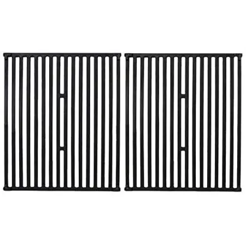 GGC 15 Inch Grill Grates Replacement for Broil King 9453-54, 9453-57, 9453-64, 9865-54, 9453-67, Broil-Mate, Silver Chef, Sterling Gas Grill, Set of 2 Cast Iron Cooking Grid Grates(15'' x 12 3/4'' Each)