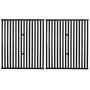GGC 15 Inch Grill Grates Replacement for Broil King 9453-54, 9453-57, 9453-64, 9865-54, 9453-67, Broil-Mate, Silver Chef, Sterling Gas Grill, Set of 2 Cast Iron Cooking Grid Grates(15'' x 12 3/4'' Each)