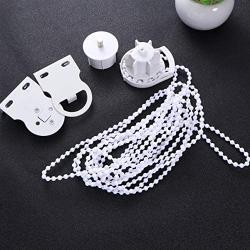 WINOMO Roller Blind Parts Roller Shade Blind Beaded Chain Cord Blinds Heavy Duty Metal Roller Blind Fitting Repair Part Brackets Cover Chain Set