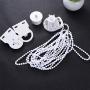 WINOMO Roller Blind Parts Roller Shade Blind Beaded Chain Cord Blinds Heavy Duty Metal Roller Blind Fitting Repair Part Brackets Cover Chain Set