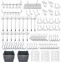 Pegboard Hooks Assortment, Plastic Bins, Peg Locks, for Organizing Tools, 140pcs Pegboard Hooks Assortment, Plastic Bins, Peg Locks, for Organizing Tools, 140pcs