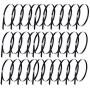 OBTANIM 30 Pcs Metal Zip Ties, Heavy Duty Multi-Purpose 304 Stainless Steel Exhaust Wrap Strap Coated Self Locking Cable Zip Ties (7.9 Inch)