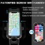 ILM Upgraded Bike Motorcycle Phone Mount Aluminum Bicycle Cell Phone Holder Accessories Fits iPhone X Xs 7 7 Plus 8 8 Plus iPhone 6s 6s Plus Galaxy S7 S6 S5 Holds Phones up to 3.7'' Wide (Black)