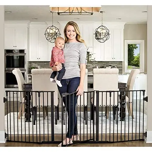 Regalo Deluxe Home Accents 74-Inch Widespan Safety Gate, Includes 4 Pack of Wall Mounts Regalo Deluxe Home Accents 74-Inch Widespan Safety Gate, Includes 4 Pack of Wall Mounts