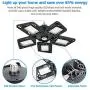 160W LED Garage Light, Super Brightness(16000LM) Garage Light with 5 Deformable LED Panels, 6000K Daylight Led Garage Ceiling Lights, Easy-Installation LED Lights for Garage,Workshop,Warehouse(2 Pack) 160W LED Garage Light, Super Brightness(16000LM) Garage Light with 5 Deformable LED Panels, 6000K Daylight Led Garage Ceiling Lights, Easy-Installation LED Lights for Garage,Workshop,Warehouse(2 Pack)