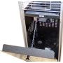 Hiland HLDSO1-GTCB 91-Inch Tall Quartz Glass Tube Heater - Hammered Silver