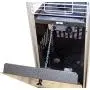 Hiland HLDSO1-GTCB 91-Inch Tall Quartz Glass Tube Heater - Hammered Silver Hiland HLDSO1-GTCB 91-Inch Tall Quartz Glass Tube Heater - Hammered Silver