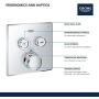 Grohe 29141000 Grohtherm SmartControl Thermostatic Trim, Starlight Chrome