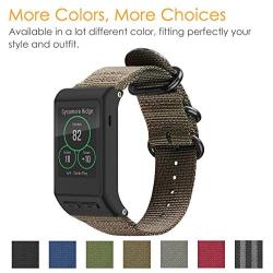 Fintie Band Compatible with Garmin VIVOACTIVE HR, Soft Nylon Sport Straps Adjustable Replacement Watch Bands with Metal Buckle Wristband Compatible Garmin Vivoactive HR Sports GPS Smart Watch