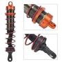 RC Shock Absorber, Metal Oil Pressure Adjustable Shock Front & Rear Damper Compatible with 1/8 RC Car (Orange)