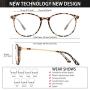 Blue Light Blocking Glasses Women Men Round Computer Lightweight Eyeglasses Frame Metal Legs Reading Gaming Glasses