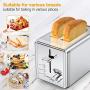 Toasters 2 Slice Best Rated Prime, whall Stainless Steel,Bagel Toaster - 6 Bread Shade Settings,Bagel/Defrost/Cancel Function,1.5in Wide Slots,Removable Crumb Tray,for Various Bread Types (850W) (Silver)