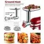 Gvode Food Meat Grinder Attachment for KitchenAid Stand Mixers Included 2 Sausage Stuffers & 4 grinding plates