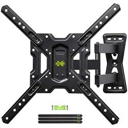 USX MOUNT Full Motion Swivel Articulating Tilt TV Wall Mount Bracket for 26-55'' LED, OLED and 4K TVs, TV Mount Fit for 32, 40, 50 TV with VESA Up to 400x400mm-Weight Capacity Up to 60lbs