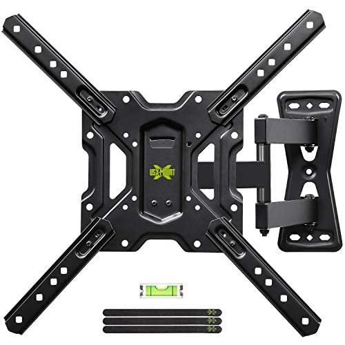 USX MOUNT Full Motion Swivel Articulating Tilt TV Wall Mount Bracket for 26-55'' LED, OLED and 4K TVs, TV Mount Fit for 32, 40, 50 TV with VESA Up to 400x400mm-Weight Capacity Up to 60lbs