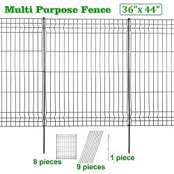 Hopesun Decorative Garden Fence Fast Installation Multi-Purpose Metal Pet Fence Kit Outdoor