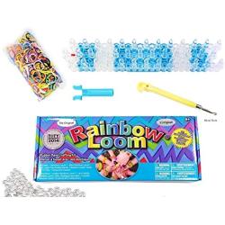 Rainbow Loom Crafting Kit includes Loom, Metal Hook, Mini Rainbow Loom, 600 Rubber Bands + 24 Clips