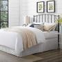Crosley Furniture Whitney Arched Metal Headboard, King, Black