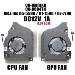 Binglinghua Original CPU Cooling Fan for DELL G7-7590 G7-7790 CPU Or GPU CN-0C04TH CN-0MRJKK (GPU Fan)