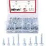 Hilitchi 220-Pieces Zinc Plated Hex Washer Head Self Drilling Sheet Metal Tek Screws Assortment Kit Hilitchi 220-Pieces Zinc Plated Hex Washer Head Self Drilling Sheet Metal Tek Screws Assortment Kit
