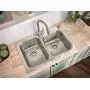 MOEN 22036 Collection 3-1/2 Inch Kitchen Sink Stainless Steel Basket Strainer with Drain Assembly, Pack of 1 MOEN 22036 Collection 3-1/2 Inch Kitchen Sink Stainless Steel Basket Strainer with Drain Assembly, Pack of 1