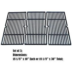 Direct Store Parts DC113 Polished Porcelain Coated Cast Iron Cooking Grid Replacement for Charbroil, Cuisinart, Tuscany Gas Grill