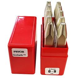 Pryor Goliath Phd10030 09 Heavy Duty Sharp Faced Punches, 10 Piece, 1/8'', 3.0mm