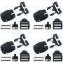 4 Set Spa Hot Tub Cover Broken Latch Repair Kit Have Slot - Replace Latches Clip Lock with Keys and Hardwares