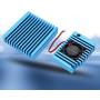 Aluminum Alloy Heat Sink Radiator with Mini Cooling Fan Heat Sink Cooling Fin for NanoPi R2S