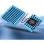 Aluminum Alloy Heat Sink Radiator with Mini Cooling Fan Heat Sink Cooling Fin for NanoPi R2S