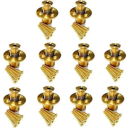 Wood Deck Brass Anchor for Pool Safety Cover (10 Pack) Wood Deck Brass Anchor for Pool Safety Cover (10 Pack)