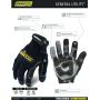 Ironclad General Utility Work Gloves GUG, All-Purpose, Performance Fit, Durable, Machine Washable, (1 Pair), Medium - GUG-03-M