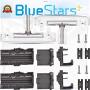 [UPGRADED] Ultra Durable W10712395 Dishwasher METAL Rack Adjuster Kit Replacement by Blue Stars - Exact Fit For Whirlpool Kenmore Dishwashers - Replaces W10250159 W10350375 AP5957560 W10712395VP